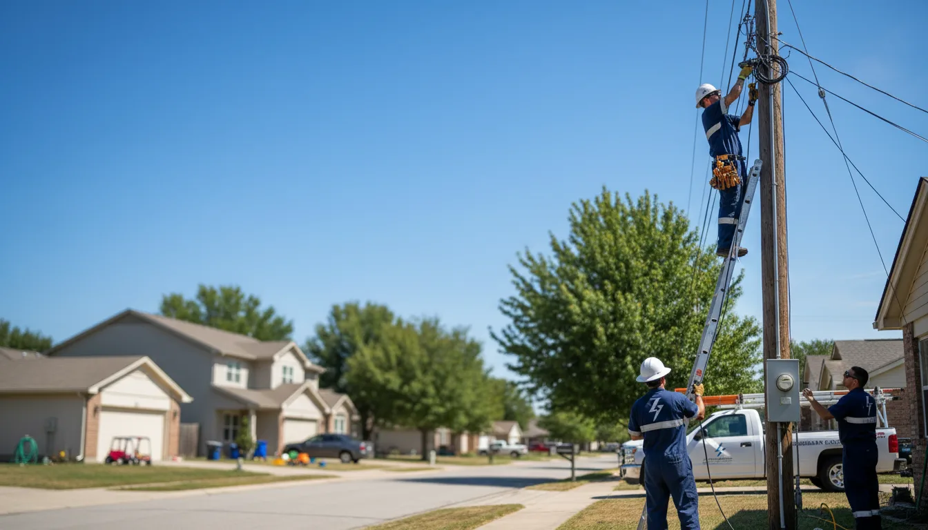 Residential electrician providing installation services in Blue Earth, MN